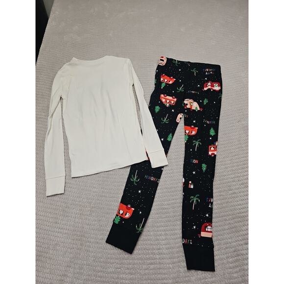 Old Navy Pajamas Set Kids XL 12 Christmas Pajamas Roam For The Holidays - Picture 7 of 8